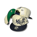 New York Yankees Cream and Navy New Era 9Fifty - Snapback Cap